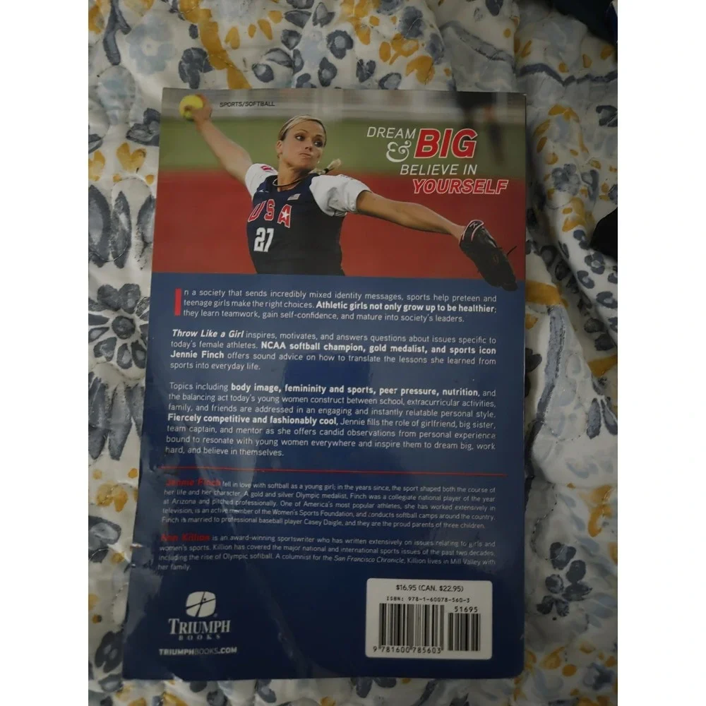 Throw Like a Girl Jennie Finch Ann Killion 2011 Trade‎ Paperback Sports Book